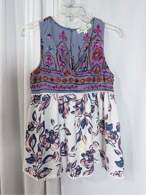 Penelope Project Embroidered Floral Tank Top